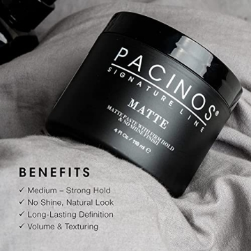 Pacinos Matte Hair Paste Firm Hold No Shine Finish