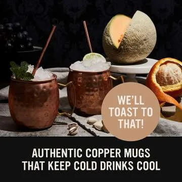 Will's Copper Moscow Mule Mugs Set of 4 - 16oz