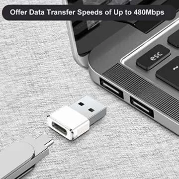 Basesailor USB to USB C Adapter 2 Pack,Type C Female to A Male Cable Converter for Apple Watch Ultra iWatch Series 7 8,iPhone 15 14 13 12 Pro Max Mini,AirPods,iPad 9 Air 4 5,Samsung Galaxy S23 S21 S22