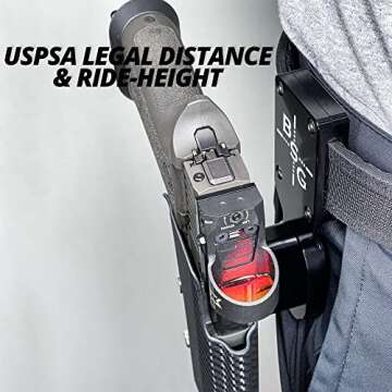 Black Scorpion: Holster USPSA Pro Heavy Duty - Carbon Fiber (Black Belt Attachment, 2011 Full)