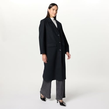Liam Loose Overcoat Black M - Stylish Comfort by The Drop
