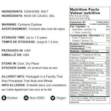 Food to Live Dry Roasted Whole Cashews with Himalayan Salt, 4 Pounds Oven Roasted Lightly Salted Fancy Nuts, No Oil Added, Vegan, Kosher, Bulk. Crunchy Texture. Great Snack