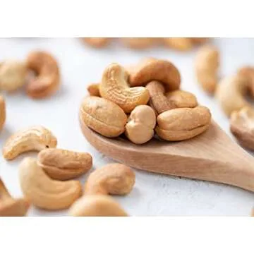 Food to Live Dry Roasted Whole Cashews with Himalayan Salt, 4 Pounds Oven Roasted Lightly Salted Fancy Nuts, No Oil Added, Vegan, Kosher, Bulk. Crunchy Texture. Great Snack