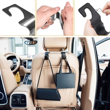 EldHus Headrest Hooks for Stylish Car Storage