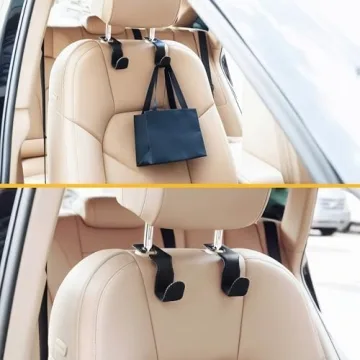 EldHus Headrest Hooks for Stylish Car Storage