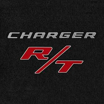 Luxury Lloyd Mats Heavy Duty Floor Mats for Dodge Charger RWD 2011-2023 (Charcoal, 4PC - Silver Char...