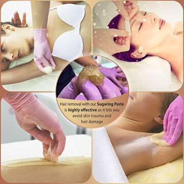 Sugaring Hair Removal Kit – Medium Luxury Home Wax for All Body, Universal Organic Depilation from USA, 12 oz – For Women and Men