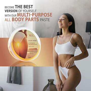 Sugaring Hair Removal Kit – Medium Luxury Home Wax for All Body, Universal Organic Depilation from USA, 12 oz – For Women and Men