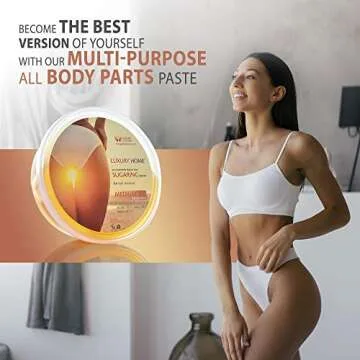 Sugaring Hair Removal Kit – Medium Luxury Home Wax for All Body, Universal Organic Depilation from USA, 12 oz – For Women and Men