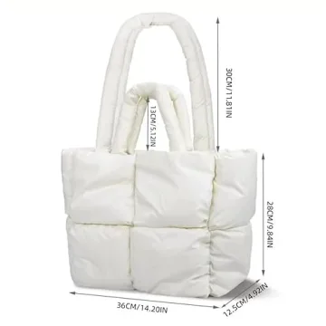 oexe Puffy Luxury Tote - Chic Tote Bag for Women