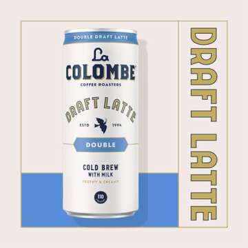 La Colombe Double 9 Ounce Latte - Pack of 4 Coffee Cans