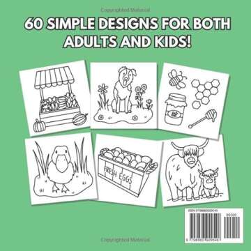 On the Farm Coloring Book: Bold & Easy Designs for Adults and Kids (Bold & Easy Coloring Books)