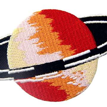 Mars Planet Space Explorer Patch Embroidered Applique Iron On Sew On Emblem