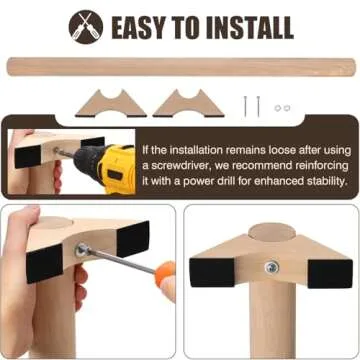 TOBWOLF Beech Wood Balance Beam for Home Use