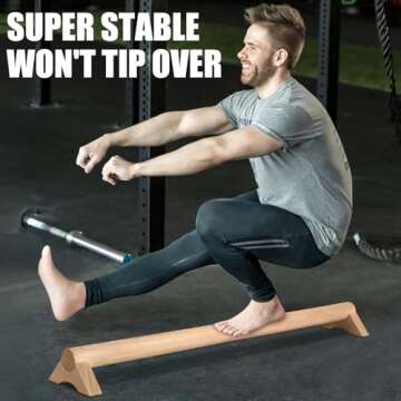 TOBWOLF Beech Wood Balance Beam for Home Use