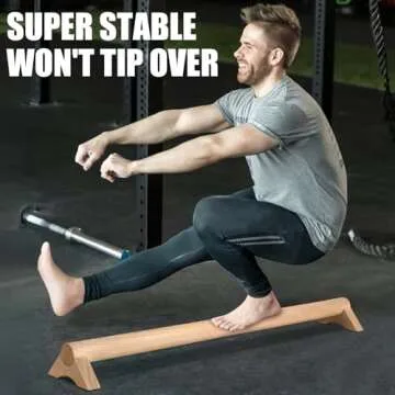 TOBWOLF Beech Wood Balance Beam for Home Use