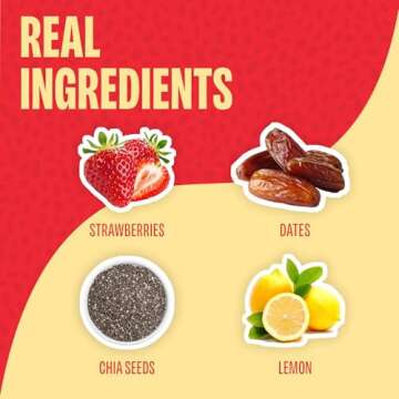 Smash Foods Strawberry Jam Squeeze Packets - Natural Superfood Snack