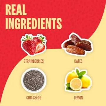 Smash Foods Strawberry Jam Squeeze Packets - Natural Superfood Snack