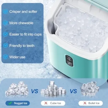 ZAFRO Portable Ice Maker - Fast Nugget Ice Machine