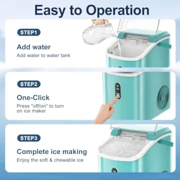 ZAFRO Portable Ice Maker - Fast Nugget Ice Machine