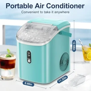 ZAFRO Portable Ice Maker - Fast Nugget Ice Machine