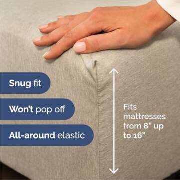 King Size 4 Piece Sheet Set - Breathable & Cooling Bed Sheets Set - Hotel Luxury Bedding for Women, Men, Kids & Teens - Deep Pockets, Easy-Fit, Soft, Wrinkle Free - Oeko-Tex - Beige Heathered Sheets