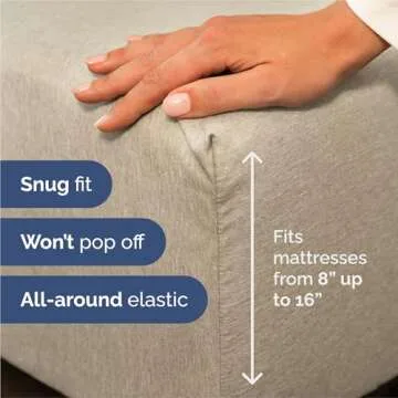 King Size 4 Piece Sheet Set - Breathable & Cooling Bed Sheets Set - Hotel Luxury Bedding for Women, Men, Kids & Teens - Deep Pockets, Easy-Fit, Soft, Wrinkle Free - Oeko-Tex - Beige Heathered Sheets