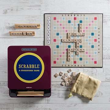 WS Game Company Scrabble Nostalgia Edition Board Game in Collectible Tin