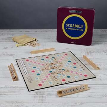WS Game Company Scrabble Nostalgia Edition Board Game in Collectible Tin