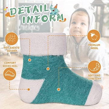 Eocom Kids Winter Socks - Warm, Cozy & Non-Toxic