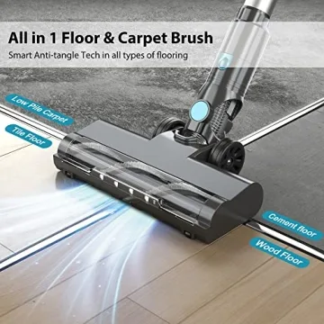 Cordless Vacuum Cleaner - 43Kpa Powerful and Lightweight