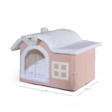 Jiupety Kitten Cat House Cozy Cartoon-Style Indoor Sanctuary