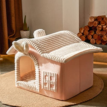 Jiupety Kitten Cat House Cozy Cartoon-Style Indoor Sanctuary
