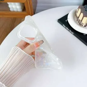 Stylish Jmltech iPhone 15 Pro Max Glitter Case for Women