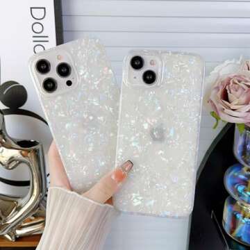 Stylish Jmltech iPhone 15 Pro Max Glitter Case for Women