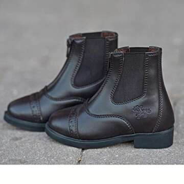 Belle & Bow Toddler Paddock Boots - Stylish & Durable Brown Footwear for Little Ones