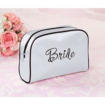 Lillian Rose White Bride Travel Accessory Makeup Bag