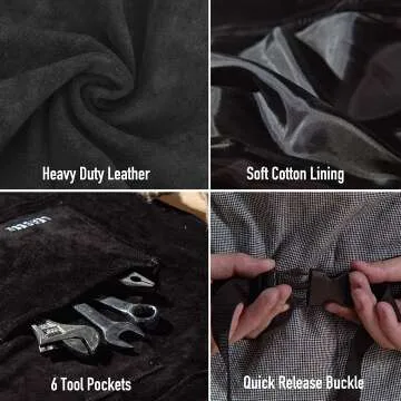 LeaSeek Leather Welding Apron - Heat & Flame Resistant