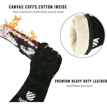 LeaSeek Leather Welding Apron - Heat & Flame Resistant