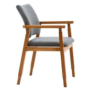 Thksbought Mid Century Modern Walnut Dining Chairs