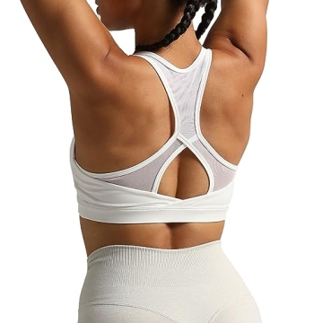 Aoxjox Women's High Impact Workout Sports Bra