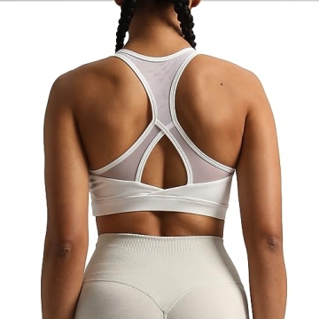 Aoxjox Women's High Impact Workout Sports Bra