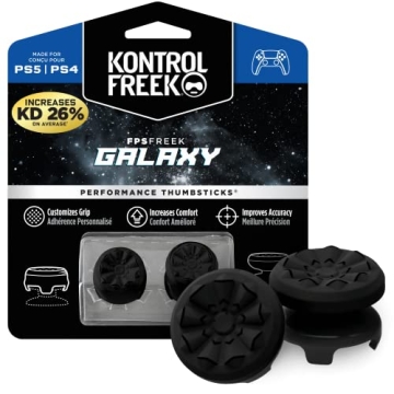 KontrolFreek Galaxy Black PS4 PS5 Thumbsticks