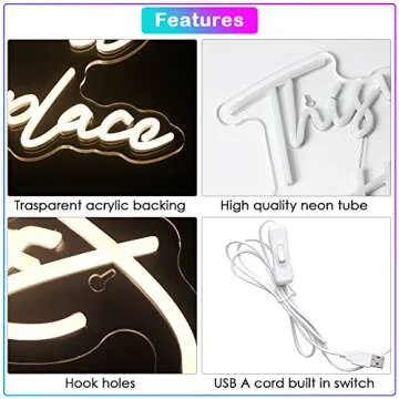 This Must Be The Place Neon Sign for Warm Decor