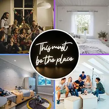 This Must Be The Place Neon Sign for Warm Decor