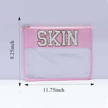 Stylish Water-resistant Kaymey Chenille Pouch for Travel