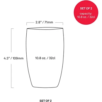 Stylish Zafferano Perle Tumblers - Set of 2 in Apple Green