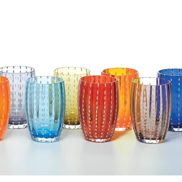 Stylish Zafferano Perle Tumblers - Set of 2 in Apple Green