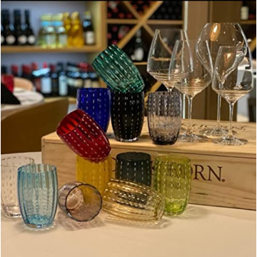 Stylish Zafferano Perle Tumblers - Set of 2 in Apple Green