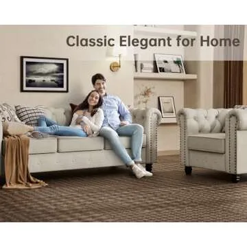 Elegant Morden Fort Chesterfield Sofa for Modern Living